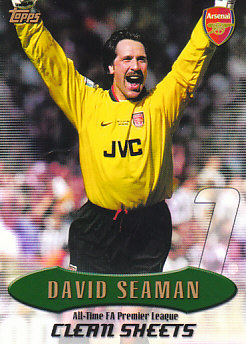 David Seaman Arsenal 2003 Topps Premier Gold All/Time Record #AT16